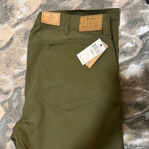 Polo by Ralph Lauren Men's Khaki Green Chinos